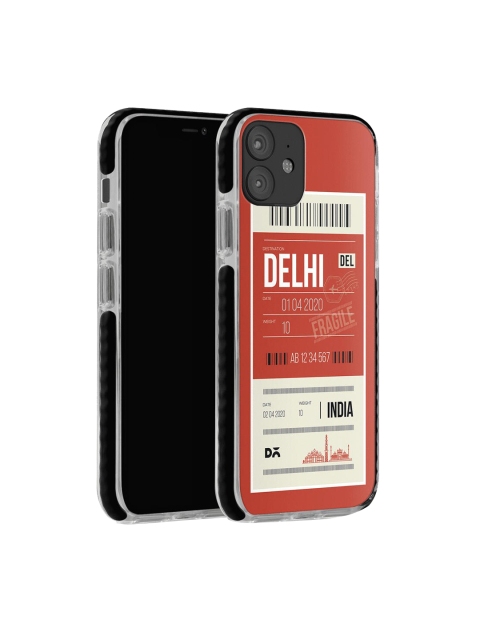 

DailyObjects Red & White Delhi City Tag iPhone 12 Mini Cover