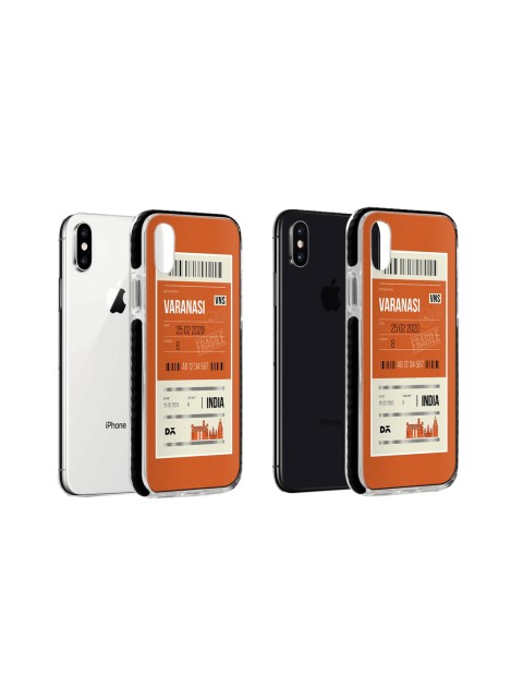 

DailyObjects Orange & White Varanasi City Tag iPhone Xs Max Cover