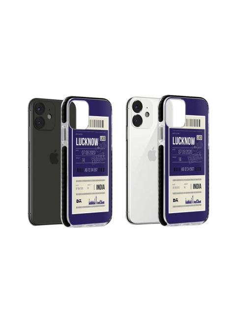

DailyObjects Blue & White Lucknow City Tag iPhone 11 Stride Case Cover