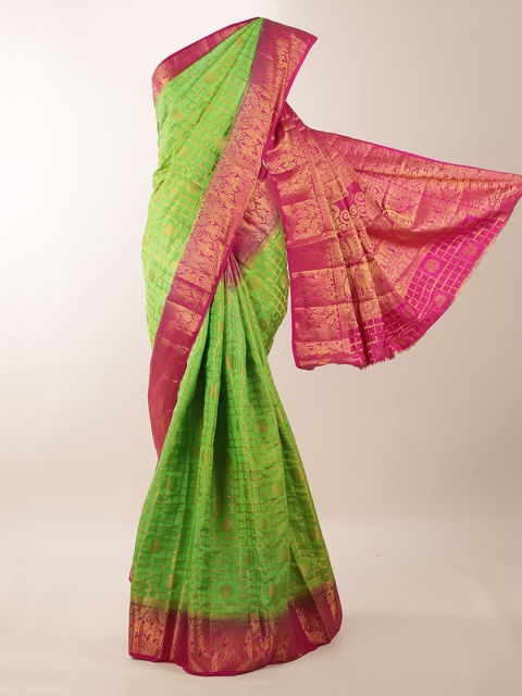 

Pothys Green Woven Design Saree