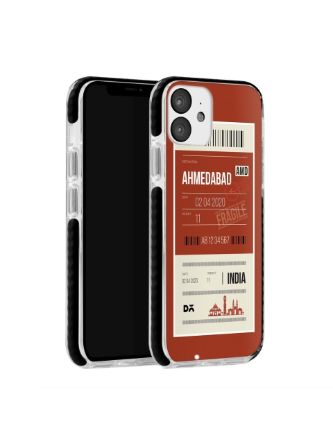 

DailyObjects Men Red & Beige Ahmedabad City Tag iPhone 11 Stride Back Cover