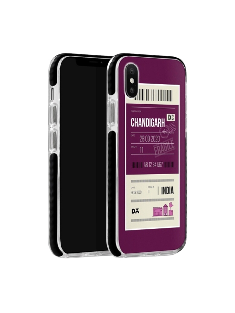 

DailyObjects Purple & White Chandigarh City Tag iPhone XS Max Stride Case Cover