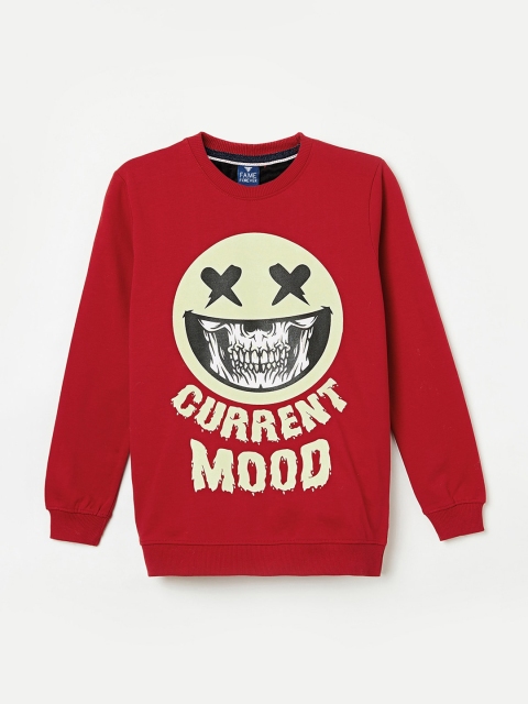 

Fame Forever by Lifestyle Boys Red Printed Sweatshirt