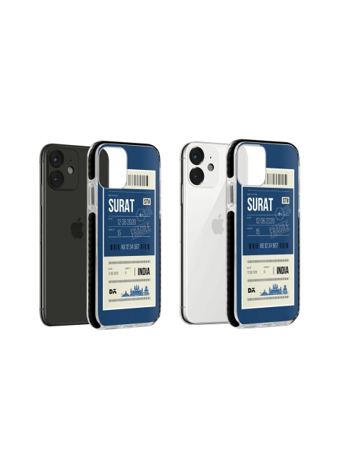 

DailyObjects Blue & White Surat City Tag Stride Multi-Layer Protection iPhone 11 Mobile Back Cover