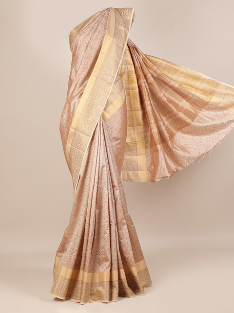

Pothys Beige Woven Design Jute Silk Saree