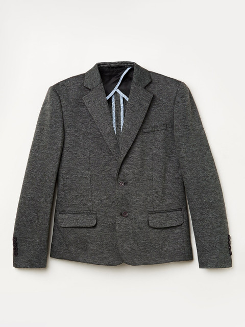 

Fame Forever by Lifestyle Boys Grey Solid Blazer