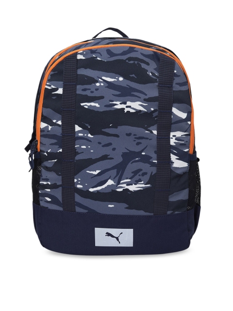 

Puma Unisex Navy Blue Camouflage Backpack
