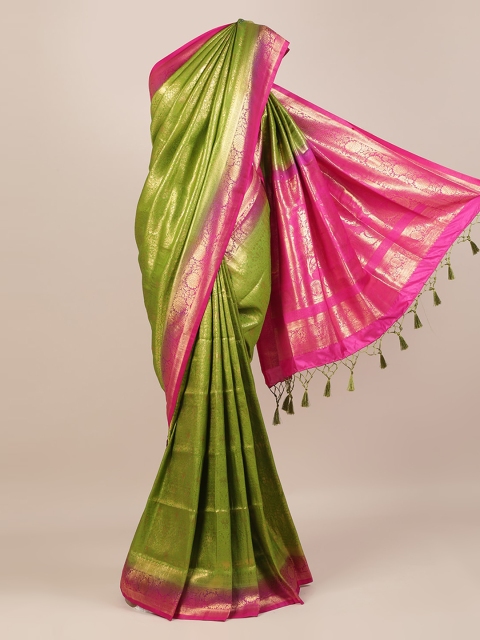 

Pothys Green Striped Saree