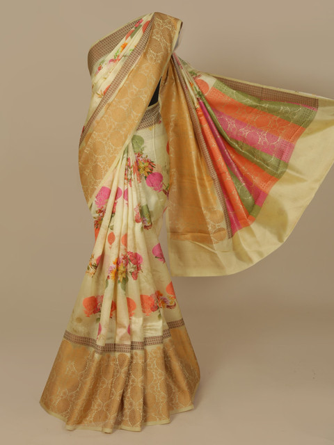 

Pothys Yellow Woven Design Saree