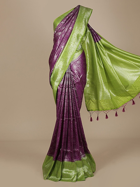 

Pothys Violet Woven Design Saree
