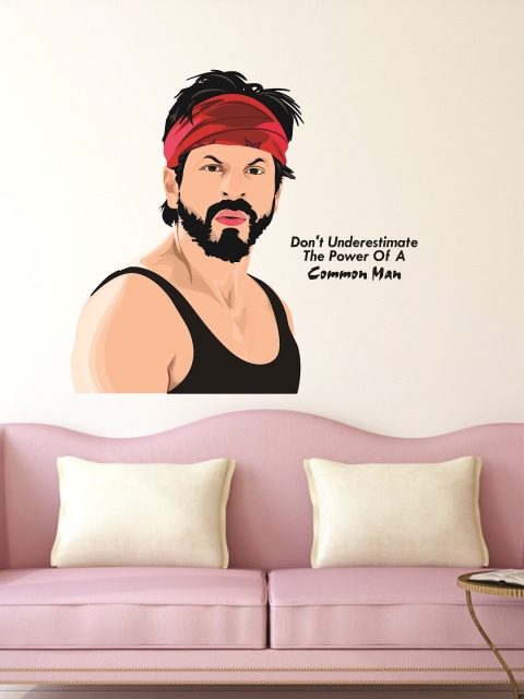 

WALLSTICK Black & Red Common Man Large Vinyl Sticker