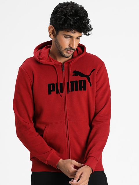 

Puma Men Red Printed Open Front Track Jacket