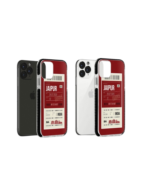

DailyObjects Red & White Jaipur City Tag Stride Case Cover For iPhone 11 Pro Max