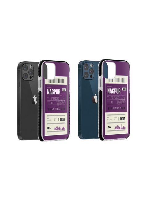 

DailyObjects Purple & White Nagpur City Tag Stride iPhone 12 Pro Back Case