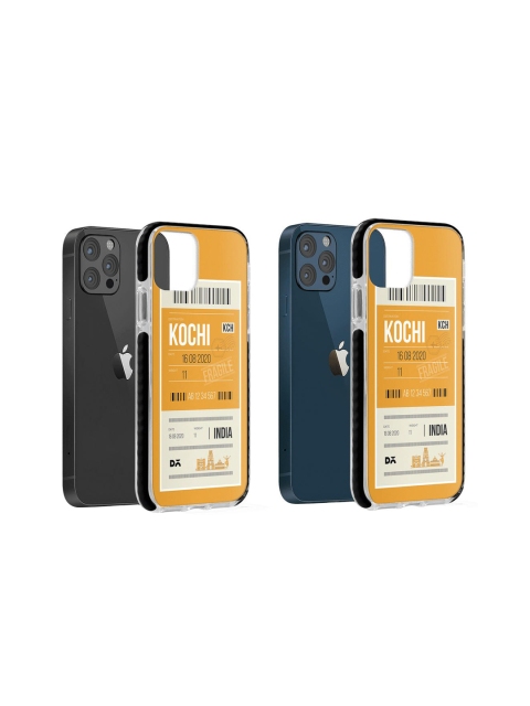

DailyObjects Yellow & White Kochi City Tag Stride Printed iPhone 12 Pro Case Cover