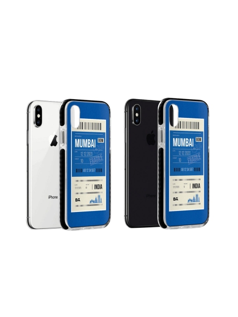 

DailyObjects Blue & Off-White Mumbai City Tag Stride iPhone XS Max Case Cover