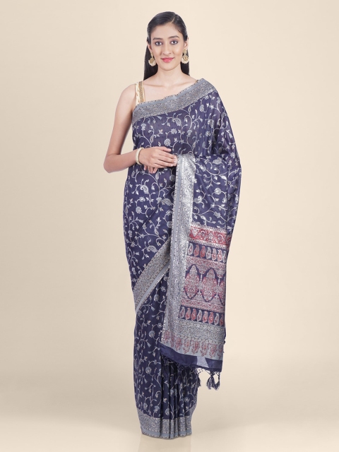 

Kasat Blue Printed Saree