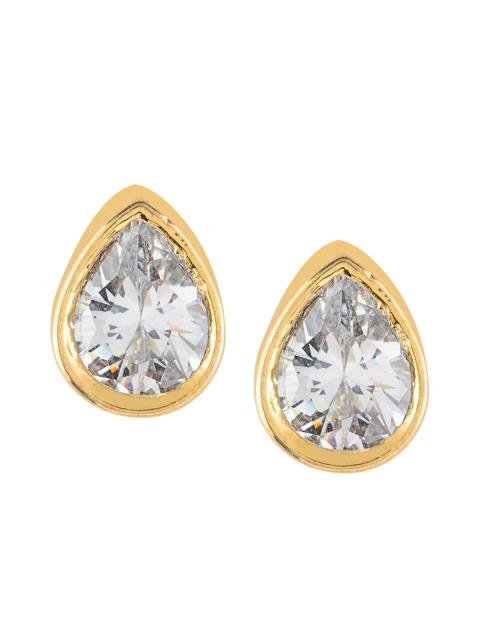

E2O Gold-Toned & Gold-Toned Contemporary Studs