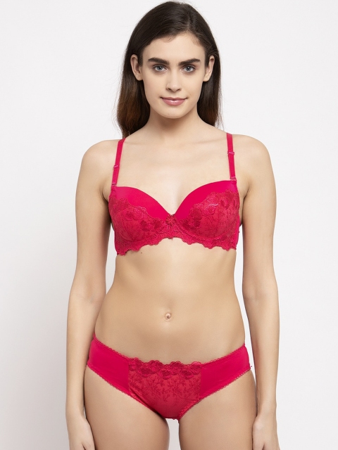 

MAKCLAN Women Red Lace Lingerie Set K37001L