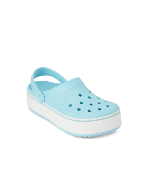 

Crocs Crocband Unisex Kids Blue Solid Platform Clogs