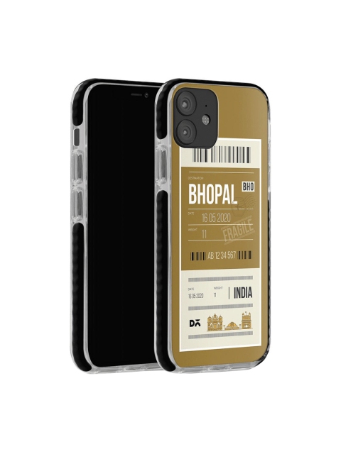 

DailyObjects Men Olive Green & Beige Bhopal City Tag iPhone 12 Mini Stride Back Cover