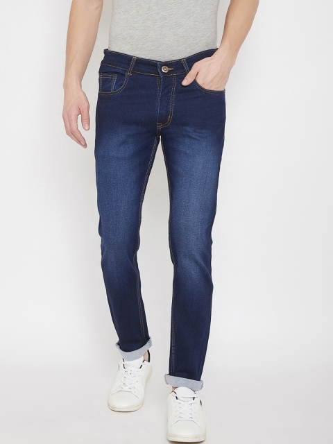 

Purple Feather Men Navy Blue Slim Fit Mid-Rise Clean Look Jeans