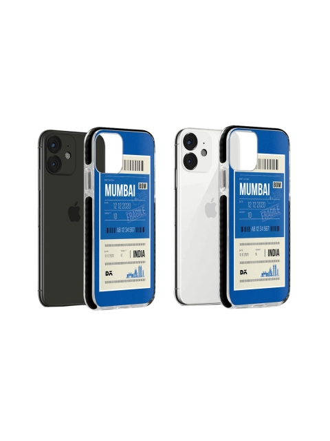 

DailyObjects Men Blue & Off-White Mumbai City Tag Stride iPhone11 Back Cover