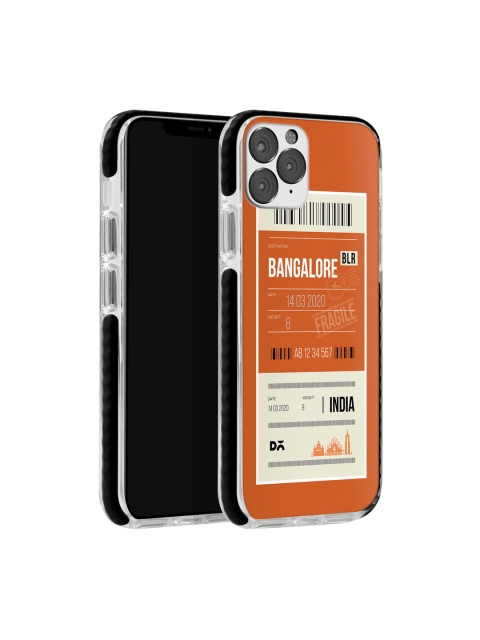 

DailyObjects Orange & White Bangalore City Tag Stride iPhone 11 Pro Case Cover