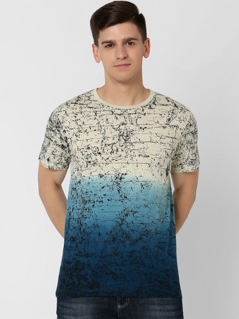 

MARCA Disati Men Blue Dyed Round Neck T-shirt