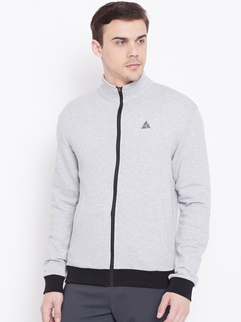 

Athleto Men Grey Solid Lightweight Open Front Jacket