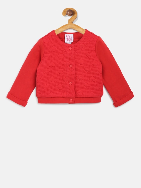 

Chicco Girls Red Solid Cardigan Sweater