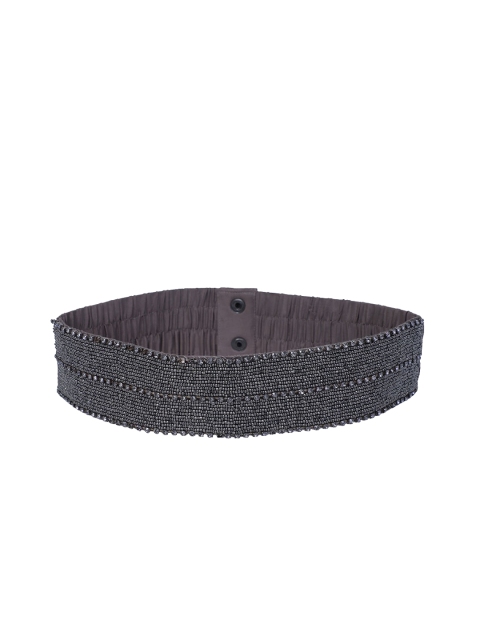 

Diwaah Women Burgundy Embellished Belt