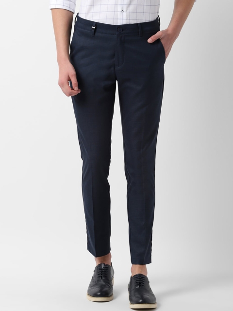 

Louis Philippe Sport Men Navy Blue Slim Fit Solid Regular Trousers