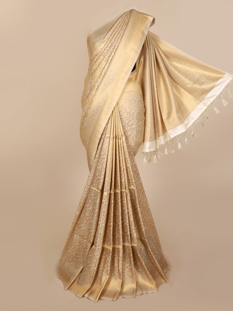 

Pothys Cream-Coloured Woven Design Jute Silk Saree