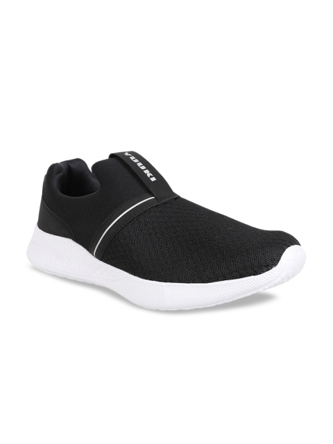 

Yuuki Men Black Mesh Mid-Top Walking Shoes