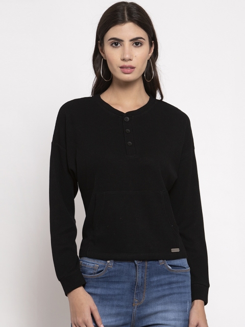 

Global Republic Women Black Solid Top