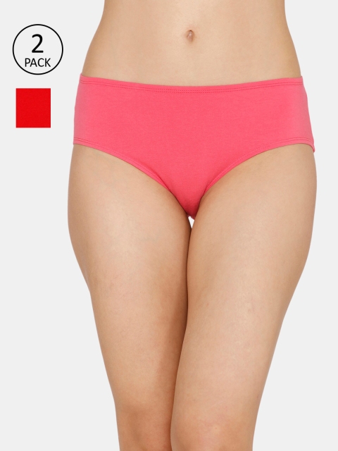 

Zivame Women Pack Of 2 Assorted Hipster Briefs ZI2517FASHZIRED