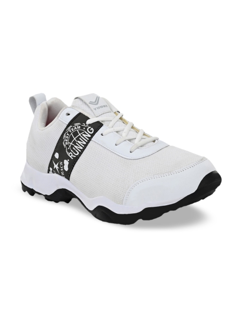Yuuki Men White Mesh Running Shoes