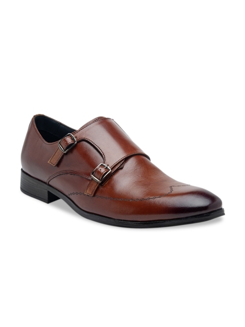 

Teakwood Leathers Men Brown Monks