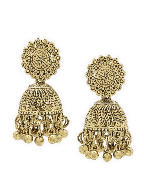 

SATCHEL Gold-Toned Contemporary Jhumkas