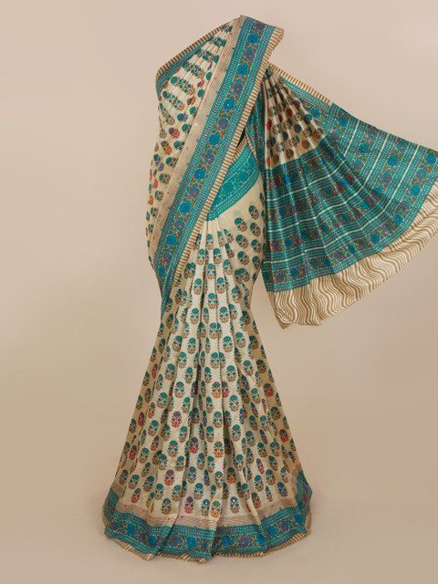 

Pothys Cream-Coloured Woven Design Saree
