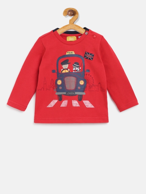 

Chicco Boys Red Printed Round Neck T-shirt