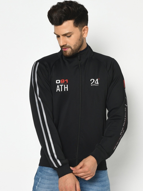

Octave Men Black Printed Sweatshirt