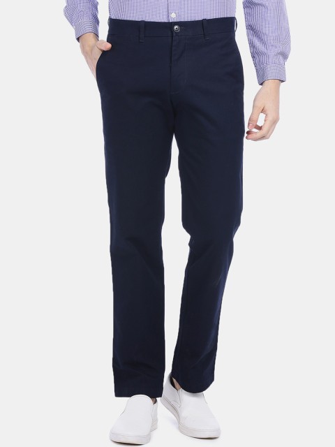 

GAP Men Blue Regular Fit Solid Trousers