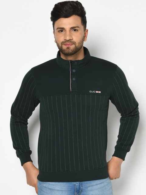 

Octave Men Black Striped Sweatshirt