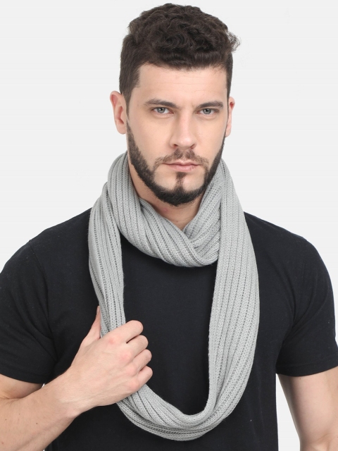 

FabSeasons Unisex Grey Self Design Muffler