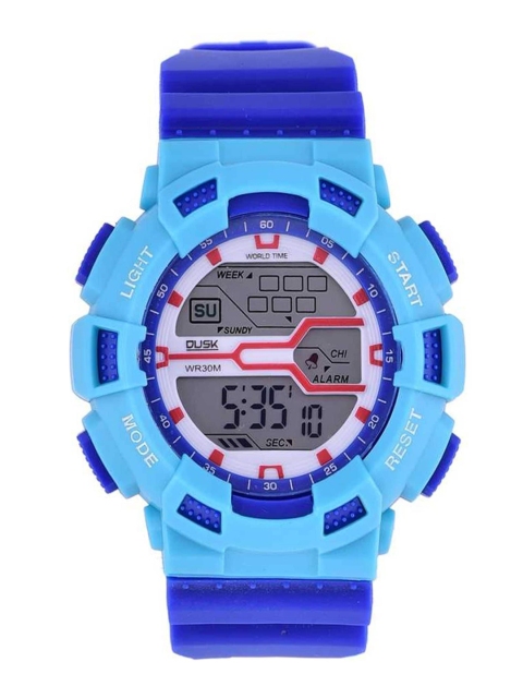 

DUSK Men Blue & Navy Blue Digital Watch Dusk_101