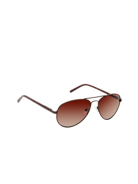 

David Blake Unisex Aviator Sunglasses, Brown