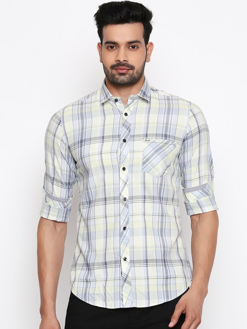 

Killer Men Green Slim Fit Checked Casual Shirt