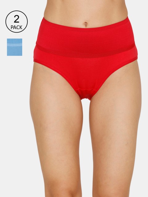 

Zivame Women Pack of 2 Assorted Hipster Briefs ZI2517FASHZP